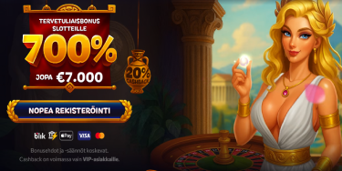 Aphrodite Casino Pääbanneri bonuksilla ja peleillä